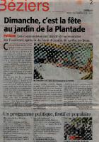 Béziers - La fête de la Plantade dans la presse.