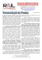 Service public du rail et suppression de la ligne Bédarieux - Millau : communiqué de presse de Convergence Nationale Rail.