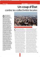 Intiatives - Journal du groupe CRC au Sénat - mars 2014 : Un coup d’État contre les collectivités locales.