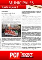 Municipales 2014 : l'adresse des communistes de l'Hérault à la population du département et aux forces de gauche.