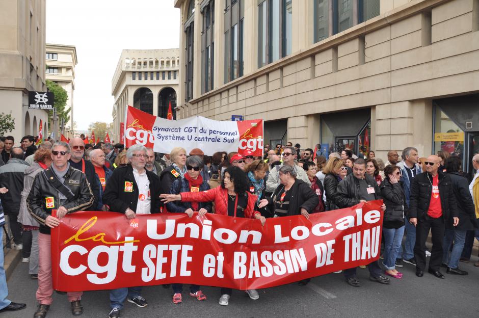 Lutte contre la loi El Khomri : la manifestation du 31 mars 2016 à Montpellier.