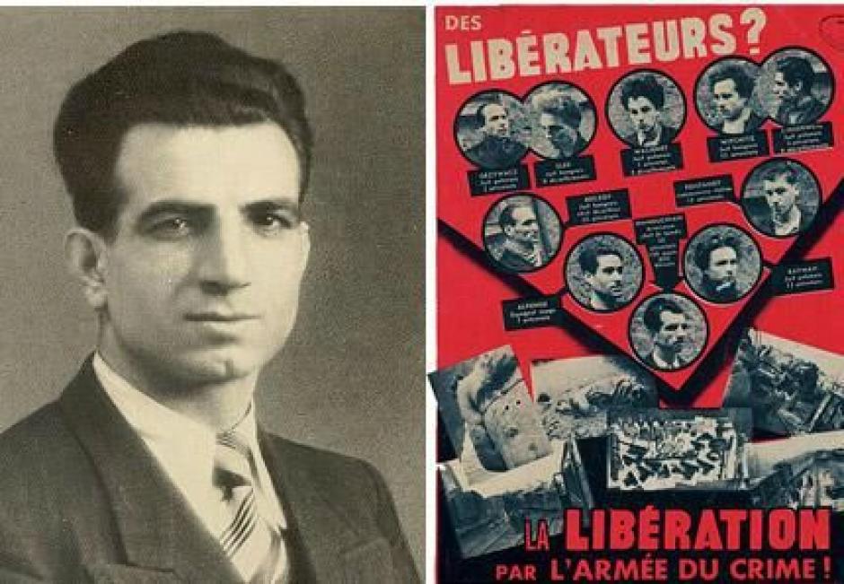 Il y a 70 ans, les nazis et les collabos français assassinaient le groupe FTP - MOI dirigé par Missak Manouchian. 